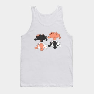 Kawaii Cavalier King Charles Spaniel - Blenheim, Black and Tan, Ruby and Tri Tank Top